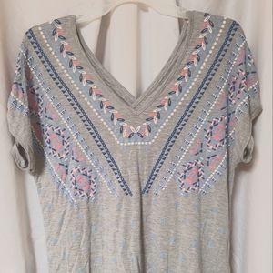 Democracy "Comfy-Chic"  V-neck (front and back) Top.